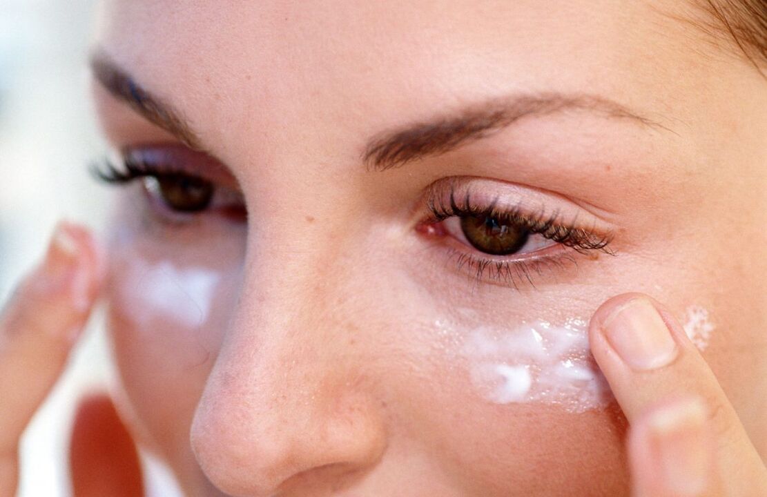 use a cream to rejuvenate the skin around the eyes